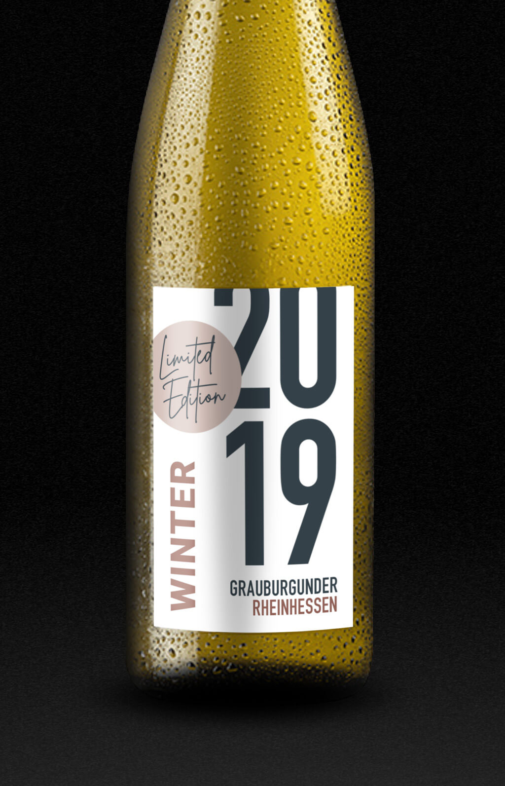 Winter Grauburgunder Etikett Layout Variante 1